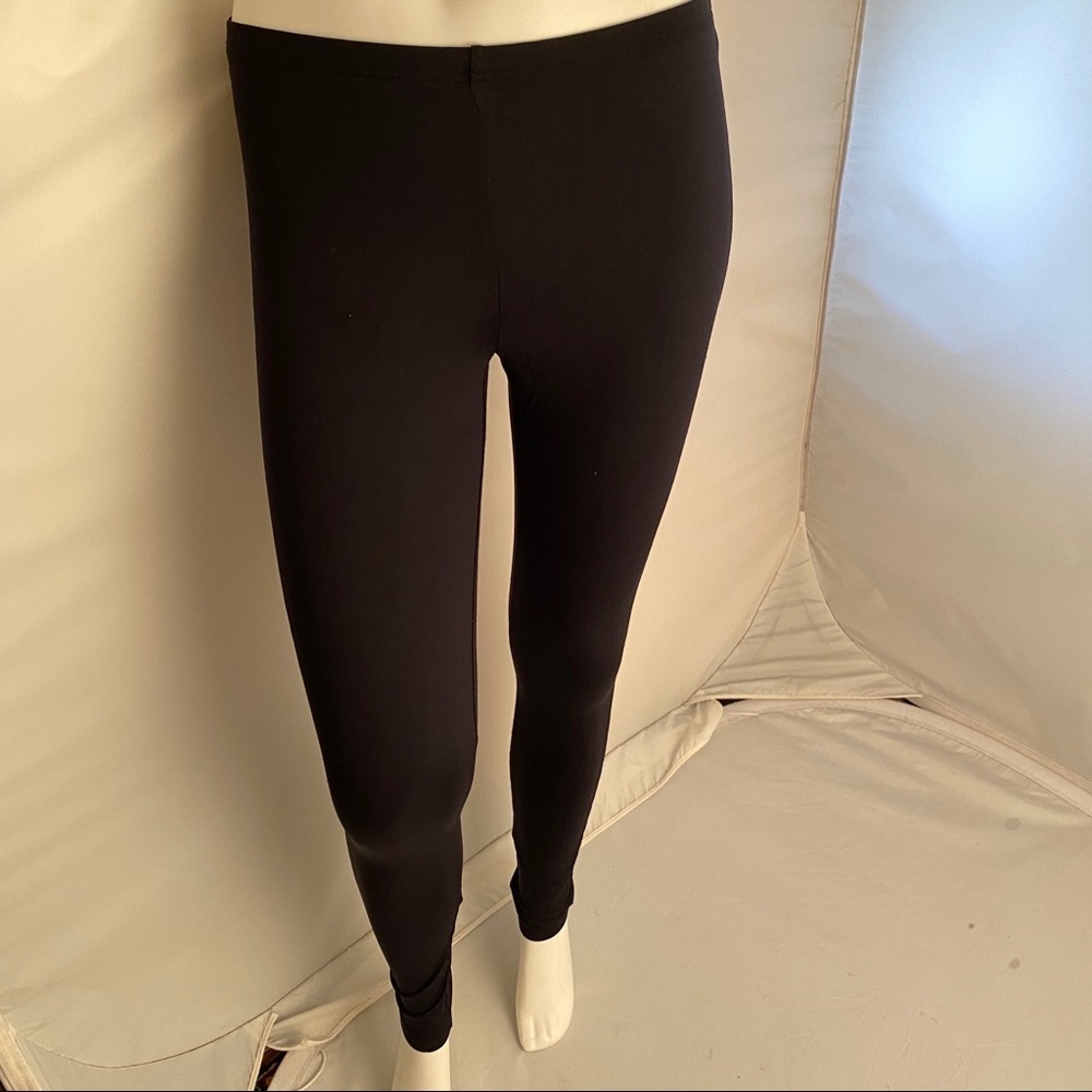 Hue black nylon leggings S